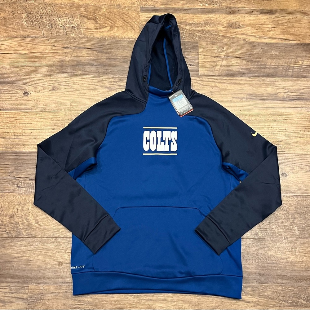 New Indianapolis Colts Nike Therma Fit Hoodie Sweatshirt